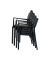 Stapel-Armlehnstuhl Rocco schwarz 4St