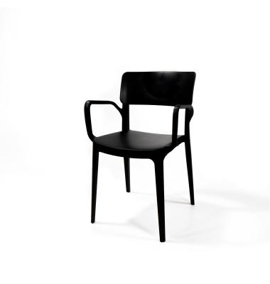 Stapel-Armlehnstuhl Wing schwarz 4St