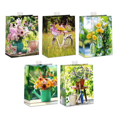 Geschenktasche 9975-2537-L, Blumen/Garten, 260mm x 320mm