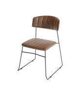 Stapelstuhl Mundo Kunstleder cognac 4St
