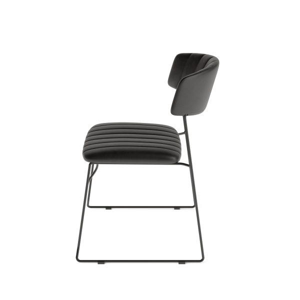 FEROS Stapelstuhl Mundo Kunstleder schwarz 4St 4262495892904 FEROS 4 Stück