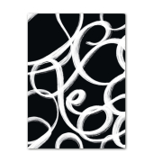 Heft Black A6 32 BL kariert wei&szlig;