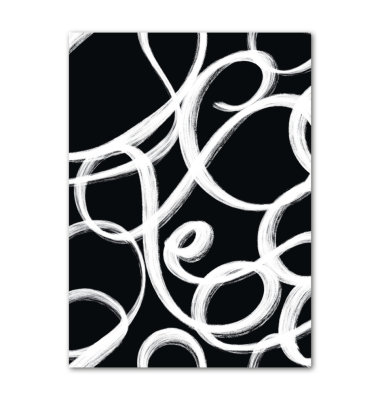 Heft Black A6 32 BL kariert wei&szlig;