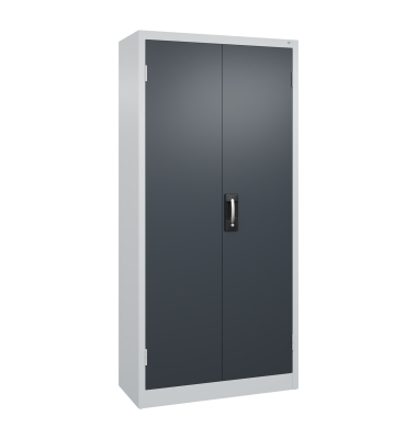 Fl&uuml;gelt&uuml;renschrank Acurado 89 08920052S10040, abschlie&szlig;bar, schwarzgrau/lichtgrau