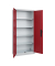 Fl&uuml;gelt&uuml;renschrank Acurado 89 08922052S10006, abschlie&szlig;bar, 5 OH, lichtgrau/rubinrot, 93x195x60cm (BxHxT)