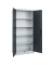 Fl&uuml;gelt&uuml;renschrank Acurado 89 08922052S10040, abschlie&szlig;bar, 5 OH, lichtgrau/schwarzgrau, 93x195x60cm (BxHxT)