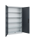 Fl&uuml;gelt&uuml;renschrank Acurado 89 08930052S10010, abschlie&szlig;bar, 5 OH, lichtgrau/schwarzgrau, 120x195x40cm (BxHxT)