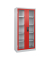 Fl&uuml;gelt&uuml;renschrank Acurado 89 08920055S10046, abschlie&szlig;bar, 5 OH, lichtgrau/rubinrot, 93x195x40cm (BxHxT)