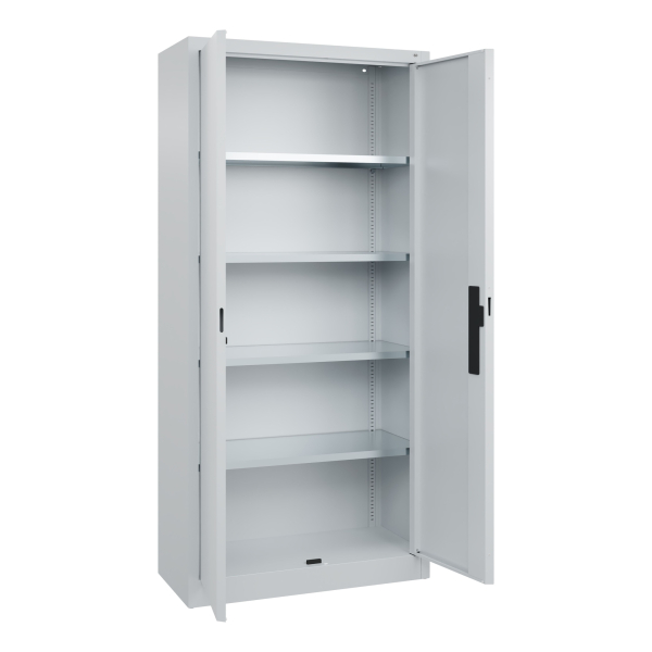 4069361416024 - Werkstatt-Flügeltürschrank HxBxT 1950 x 930 x 400 mm lichtgrau   lichtgrau C+P