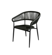 Stapelstuhl Flint Sitzkissen schwarz 2St