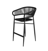 Barstuhl Flint stapelbar schwarz 2St