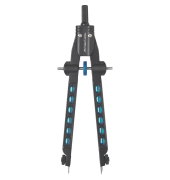 Schnellverstellzirkel FACTORY 340mm Drucktastenmechanik Kunststoff 2 Gelenke
