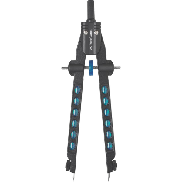 4005401743408 - Schnellverstellzirkel FACTORY 340mm Drucktastenmechanik Kunststoff 2 Gelenke 4005401743408 Faber-Castell