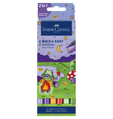 Sketchmarker 6ST Bold&Easy Goldfaber