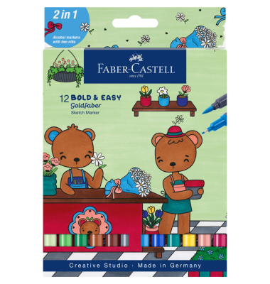 Sketchmarker 12ST Bold&Easy Goldfaber