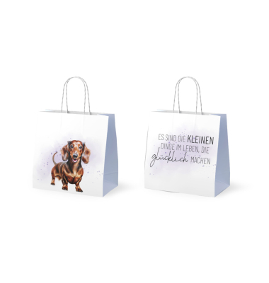 Geschenktasche 992805, Dackel, 150mm x 150mm