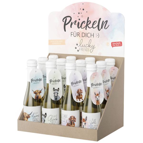 12 Stück LA VIDA Prosecco Lucky Friends sortiert  LA VIDA