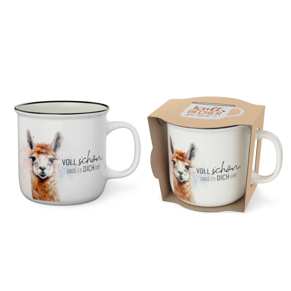 LA VIDA Kaffeebecher Lucky Friends Lama 4027268359974 LA VIDA