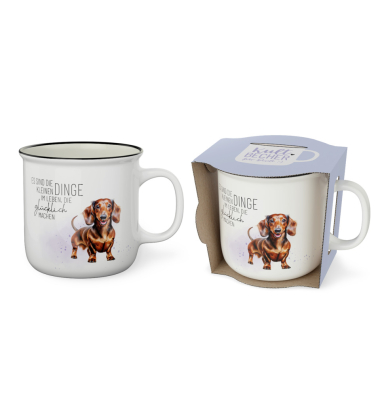 Kaffeebecher Lucky Friends Dackel