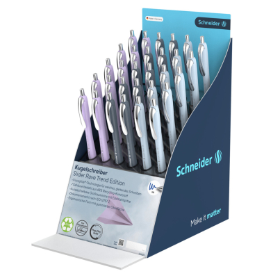 Kugelschreiber Slider Rave 30ST sortiert