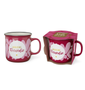 Kaffeebecher Auf uns M&auml;dels Herzen