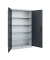 Fl&uuml;gelt&uuml;renschrank Acurado 89 08931052S10040, abschlie&szlig;bar, 5 OH, lichtgrau/schwarzgrau, 120x195x50cm (BxHxT)