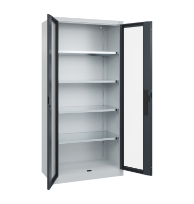 C+P Werkzeugschrank Fenstert&uuml;r 1950x930x500mm lgr/sgr