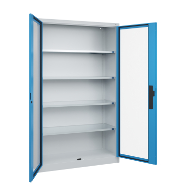 C+P Werkzeugschrank Fenstert&uuml;r 1950x1200x400mm lgr/lbl