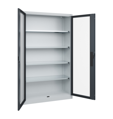 C+P Werkzeugschrank Fenstert&uuml;r 1950x1200x400mm lgr/sgr