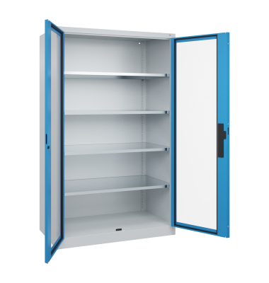 C+P Werkzeugschrank Fenstert&uuml;r 1950x1200x600mm lgr/lbl