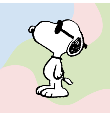 Motivserviette Snoopy