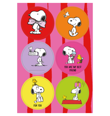 Sticker Snoopy pinkbunt Neon Snoopy