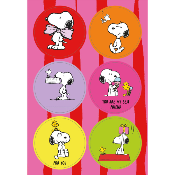 Braun und Company Sticker Snoopy pinkbunt Neon Snoopy 4014995512758 Braun und Company