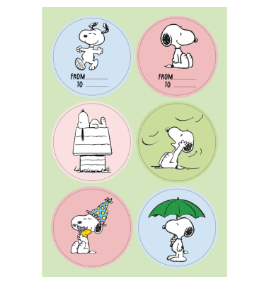 Sticker Snoopy bunt Happy Day