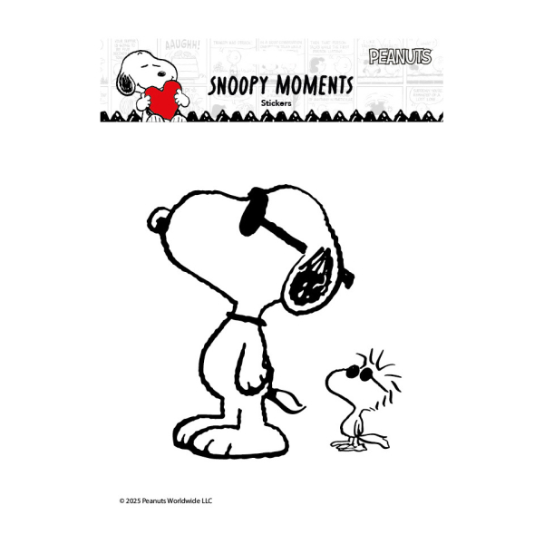 Braun und Company Sticker Snoopy weißsw Snoopy groß 4014995513212 Braun und Company