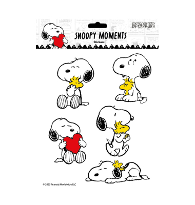Sticker Snoopy wei&szlig;bunt Snoopy Love