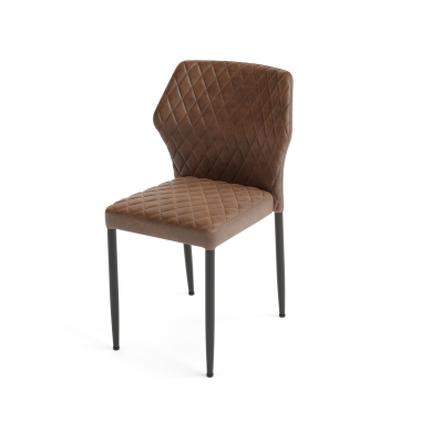 Stapelstuhl Louis Kunstleder cognac 4St