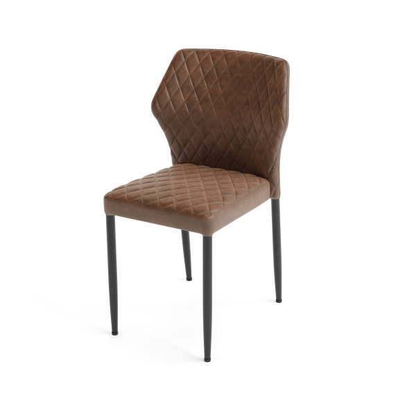 FEROS Stapelstuhl Louis Kunstleder cognac 4St 4262495892867 FEROS 4 Stück
