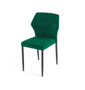 Stapelstuhl Louis Velours gr&uuml;n 4St