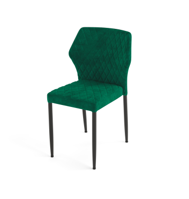 Stapelstuhl Louis Velours gr&uuml;n 4St