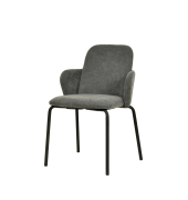 Stapel-Armlehnstuhl Paddy dunkelgrau 2St