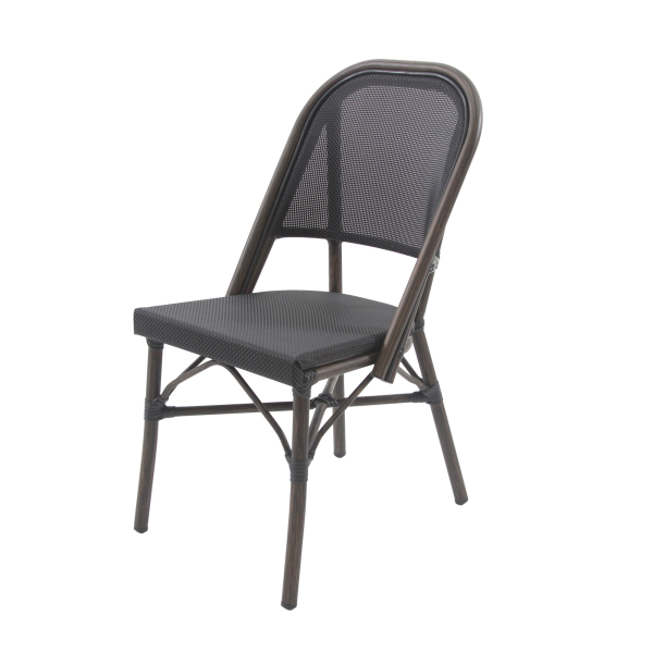 FEROS Stapel-Bistrostuhl Paris Textil wengeschwarz 2St 4262495893864 FEROS 2 Stück