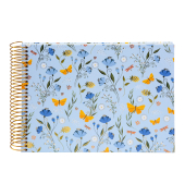 Fotospiralbuch Secret Garden blue