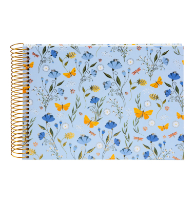 Fotospiralbuch Secret Garden blue