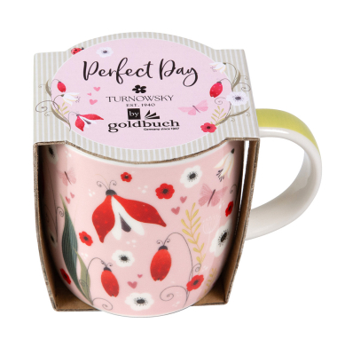 Kaffeetasse Secret Garden pink