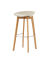 Barstuhl Keeve Polster niedrig Holz beige 4St