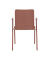 Konferenzstuhl Fortis, braun-rot, 4-Fu&szlig;-Gestell