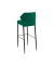 Barstuhl Louis Velours gr&uuml;n 2St