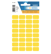 Etiketten Vario 3641, gelb, 12x19mm, rechteckig