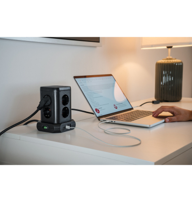 Steckdosenturm 8fach